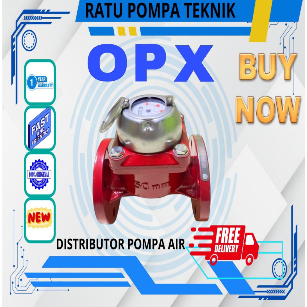 Flowmeter Air Bersih 2,5" Meteran Air 2.5inch Water Meter OPX