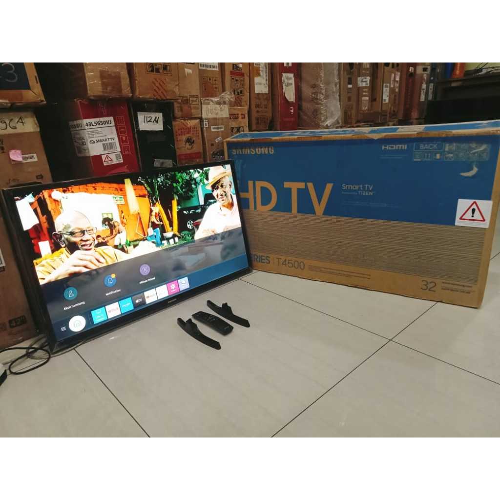 TV LED Samsung 32 Inch HD SMART TV Youtube Wifi Netflix VoiceControl Bluetooht HDMI USB DVBT-T2 6003