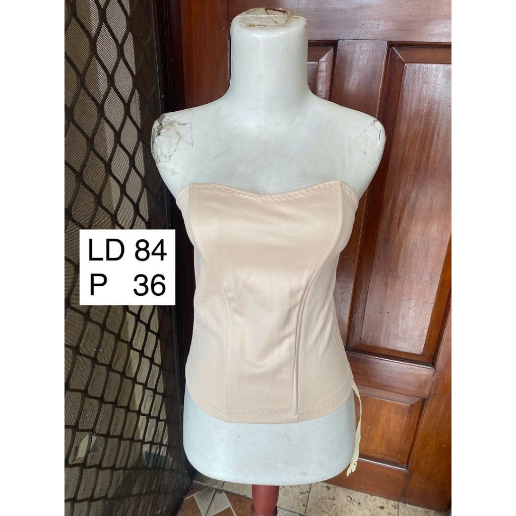 Kamisol Kemben Kebaya Wanita Cream Camisole - preloved