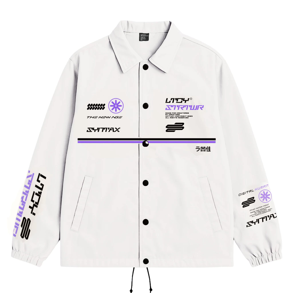 Whyme Jaket Windbreaker Taslan  Shirt Pria dan Wanita