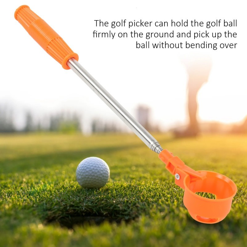 Golf Ball Retriever Adjustable Golf Ball Picker Stainless Alat Pungut Bola Golf Teleskopis Co