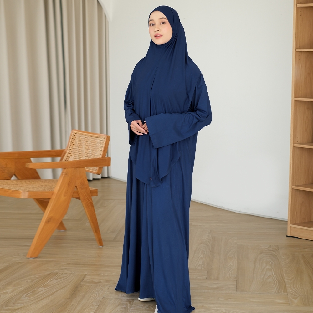 Lozy Hijab - Saira Abaya Set (Abaya Gamis Set Khimar Haji dan Umrah Bahan Rayon)
