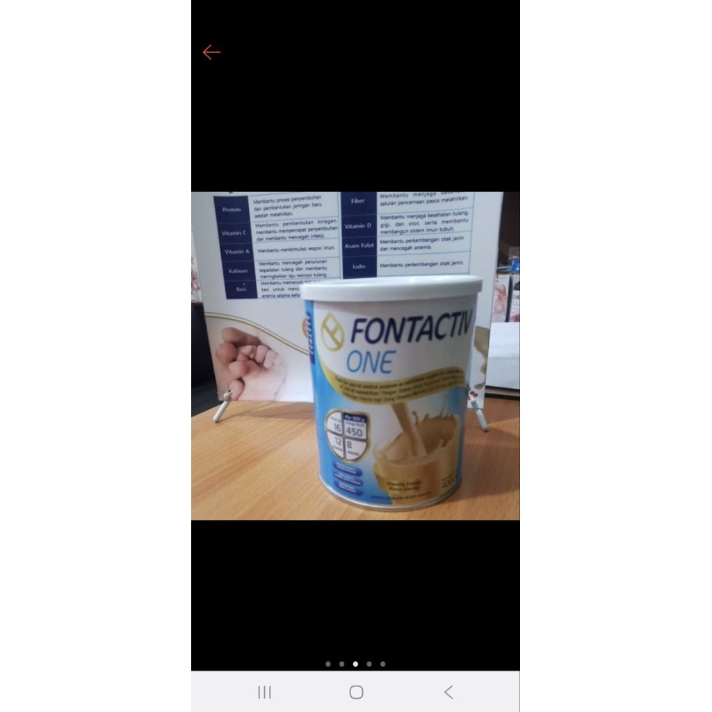 Fontactiv One Susu (400g) mengandung vitamin D3