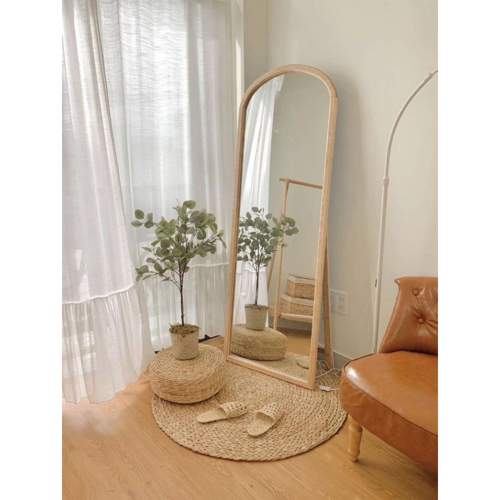 Cermin Aesthetic / Cermin Full Body / Cermin Kamar Aesthetic / Stand Mirror Wedding / Stand Mirror F
