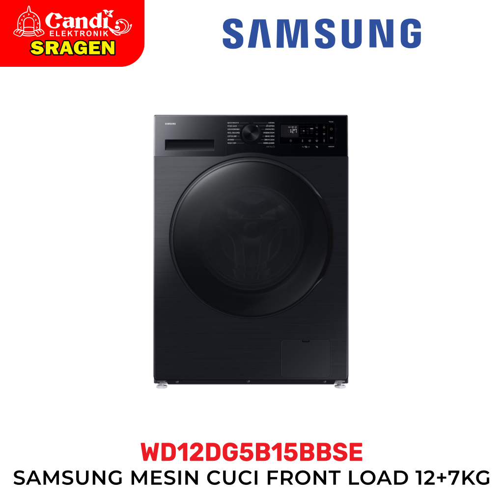 SAMSUNG MESIN CUCI 12 KG FRONT LOADING 1 TABUNG - WD12DG5B15BBSE