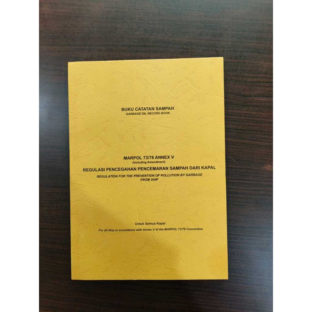 Buku Catatan Sampah Kapal (Tanpa Pengesahan)