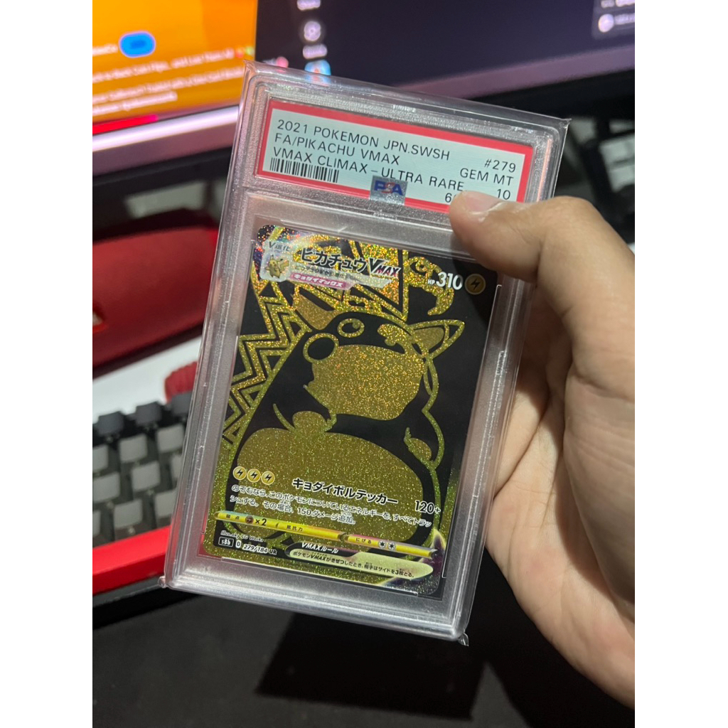PSA 10 - Pikachu VMAX CLIMAX #279 Ultra Rare - Kartu Pokemon (TCG)