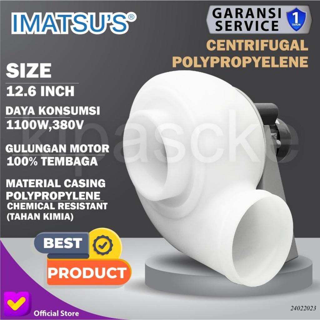 CKE Fan Official - Centrifugal Fan PP Plastik 12.6" Blower Keong Blower Lemari Asam