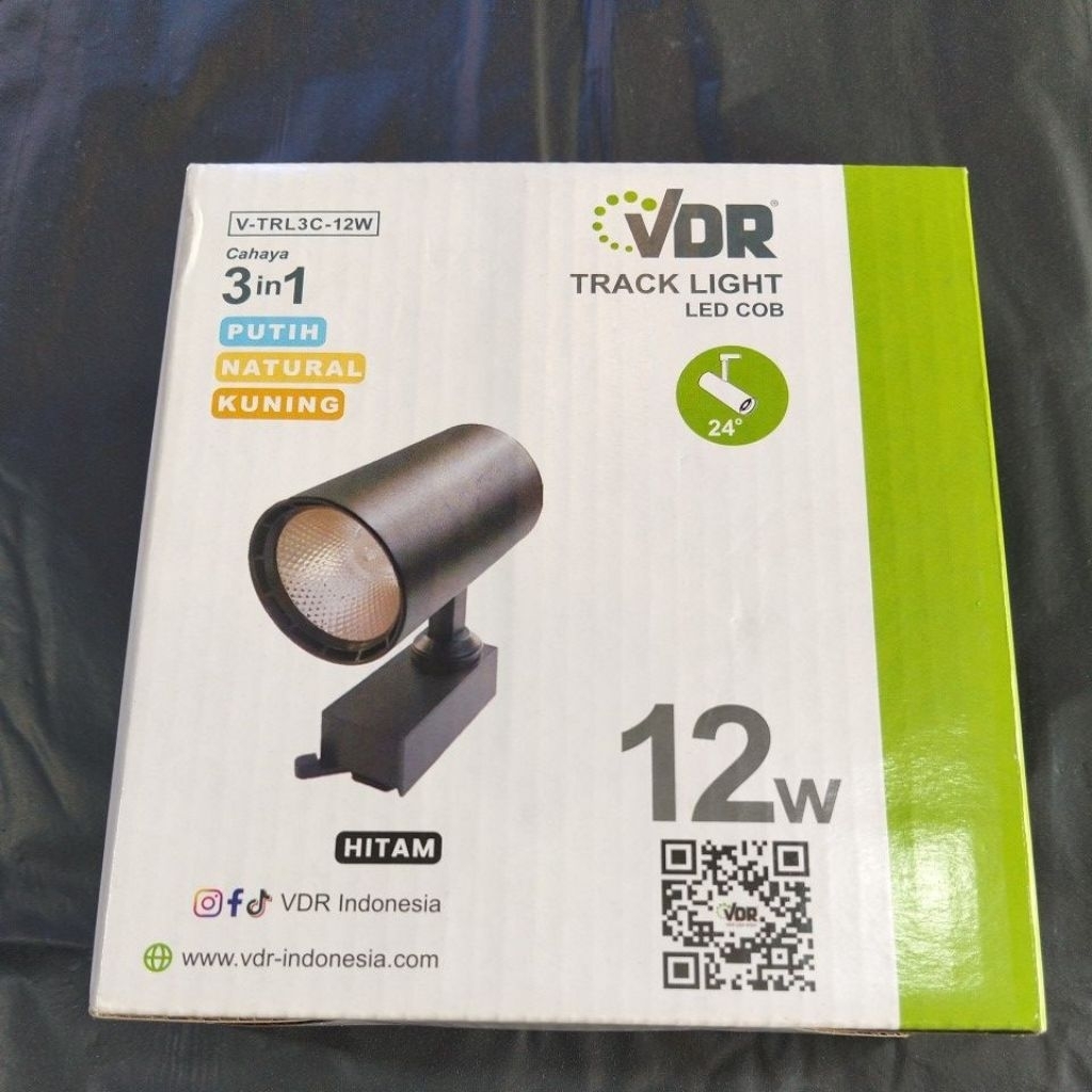 lampu LED track light COB cahaya 3 in 1 VDR ready 7W 9W 12W
