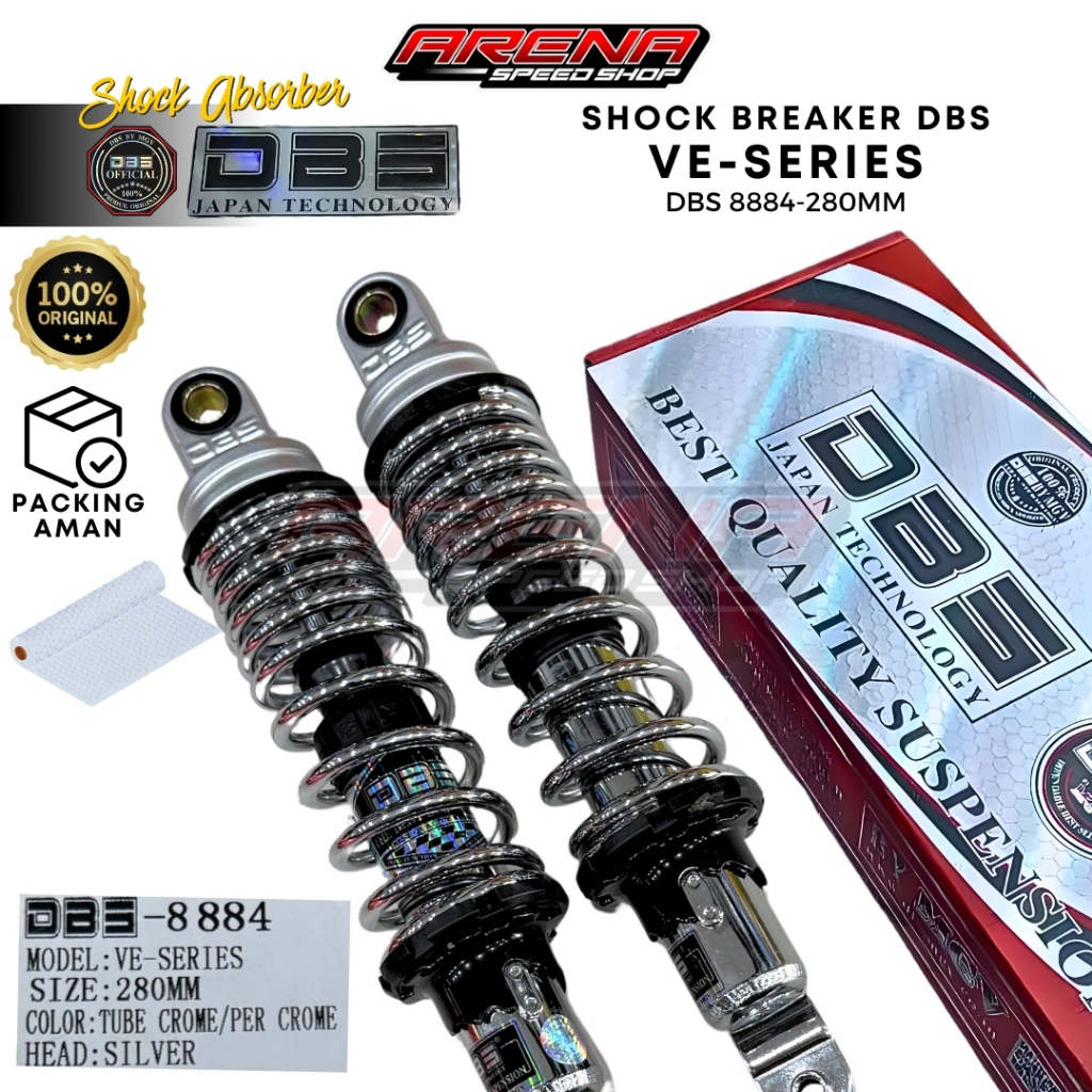 DBS ShockBreaker VE-SERIES 8884 280mm Nouvo Aerox Old Aerox New Nmax Oldv- Shock Breaker Non Tabung 
