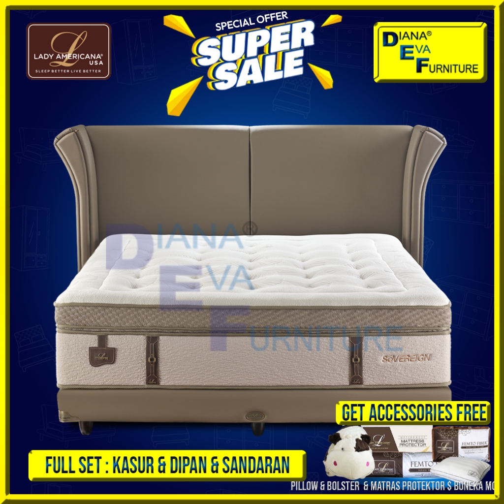 Lady Americana Sovereign Full Set Kasur Springbed