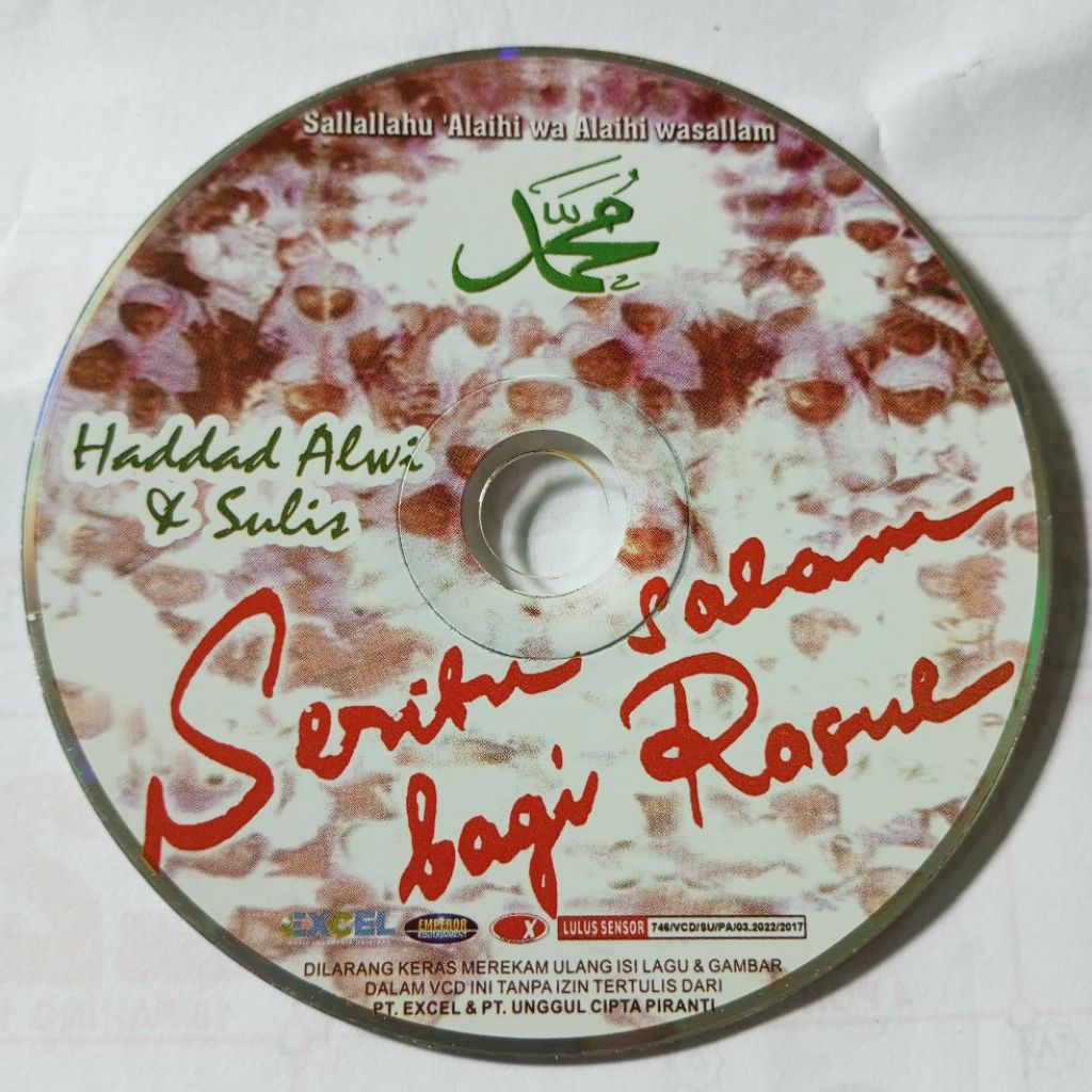 VCD Karaoke Haddad Alwi & Sulis Seribu Salam Bagi Rasul