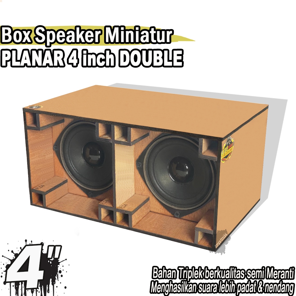 Box Speaker Miniatur Planar 4 Inch