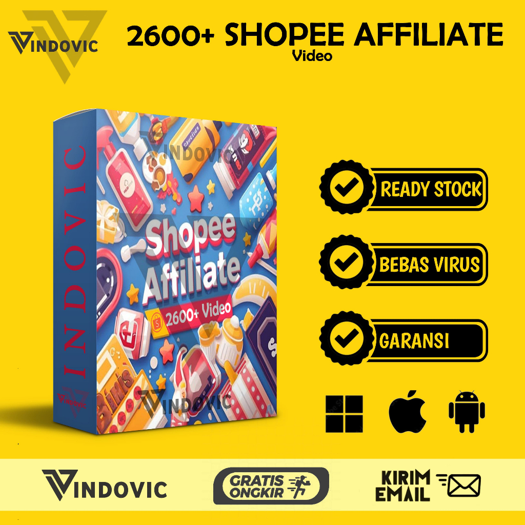 [T0607] 2600+ VIDEO SHOPEE AFFILIATE