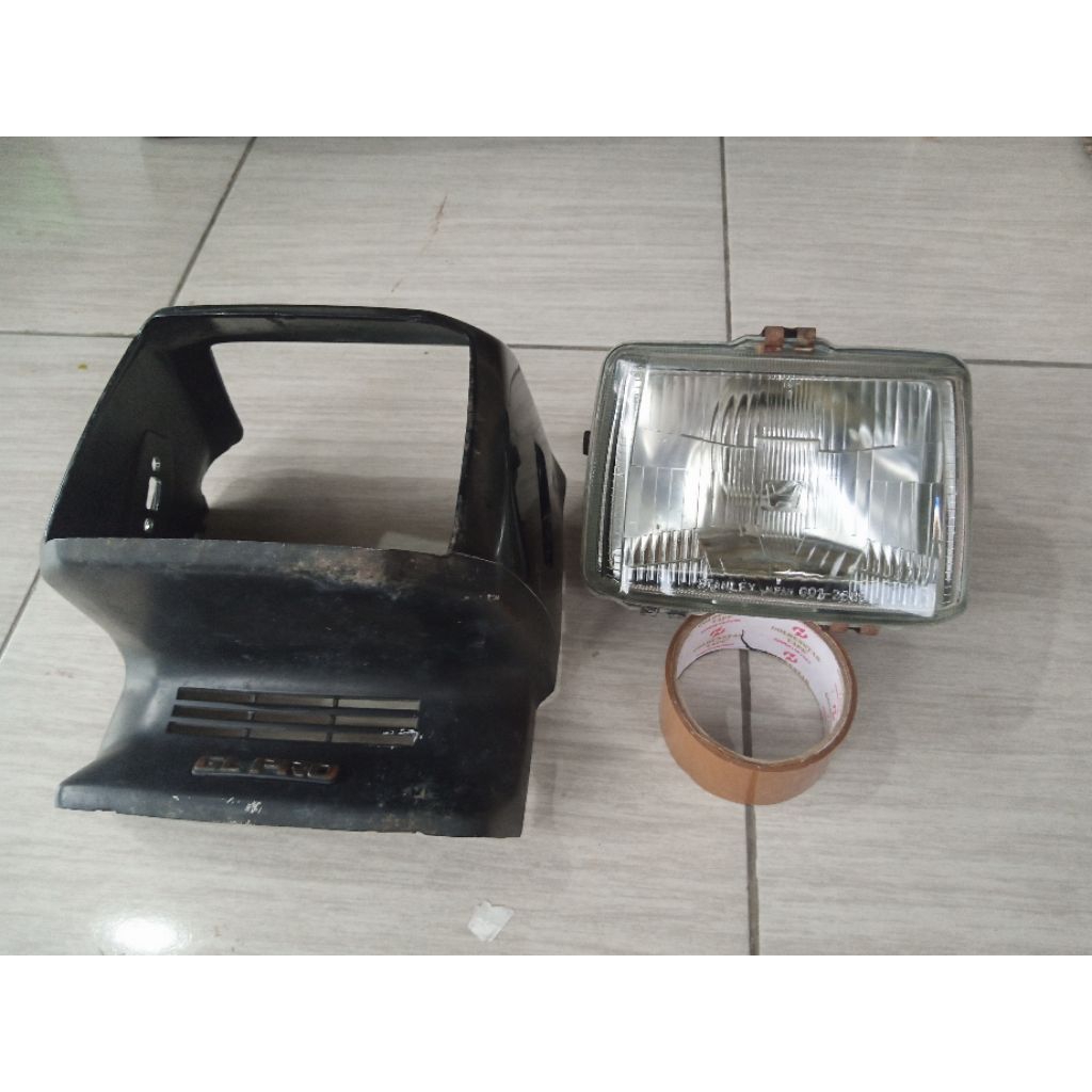 lampu depan set cover honda gl pro original