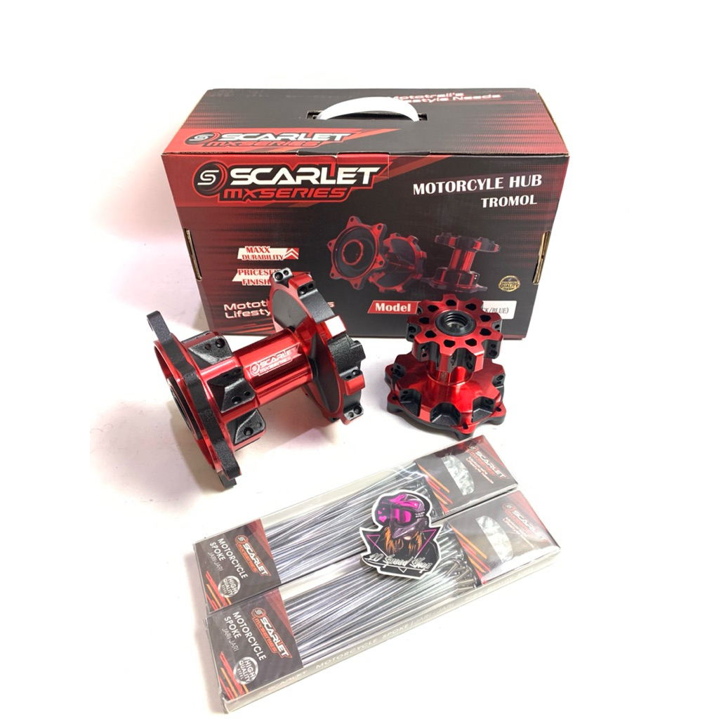 Tromol Scarlet Original CRF 150 Plus Jari Jari Trombol Crf 150 Depan Belakang Scarlet Ori