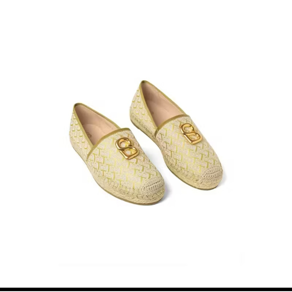 Sepatu Buttonscarves Bimu Espadrilles - Gold size 37 new