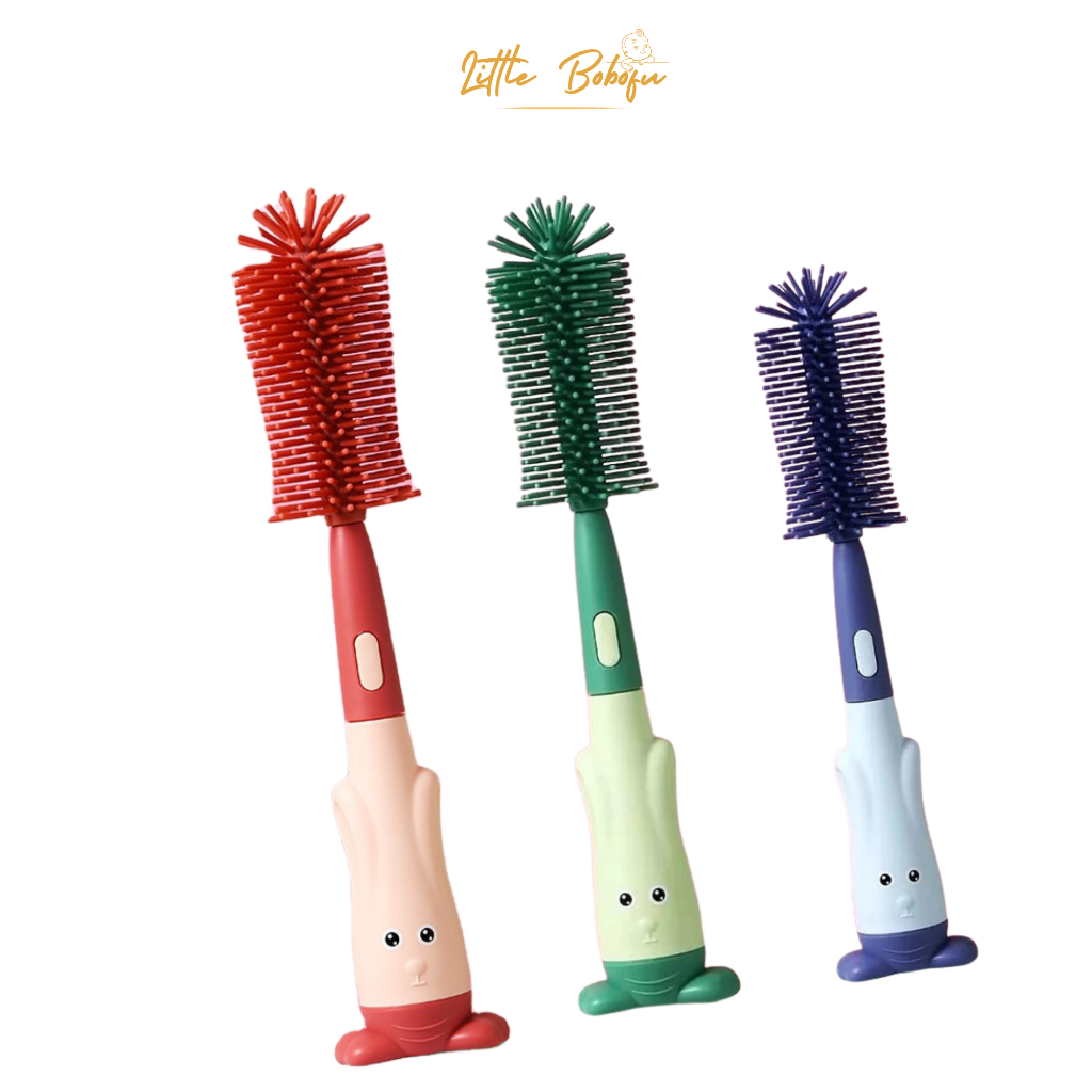 Sikat Botol 3 in 1 set/ sikat pembersih botol anak set