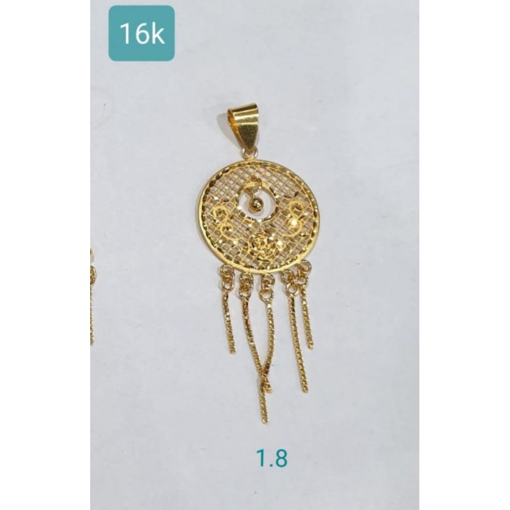 liontin universe bola satelit emas asli kadar 700