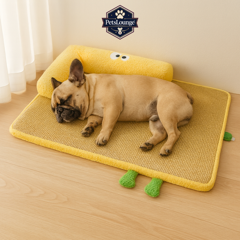 Pet Cooling Bamboo Pet Bed Dogs Cats Kasur Alas Tempat Tidur Bambu Kucing Anjing Bantal Washable