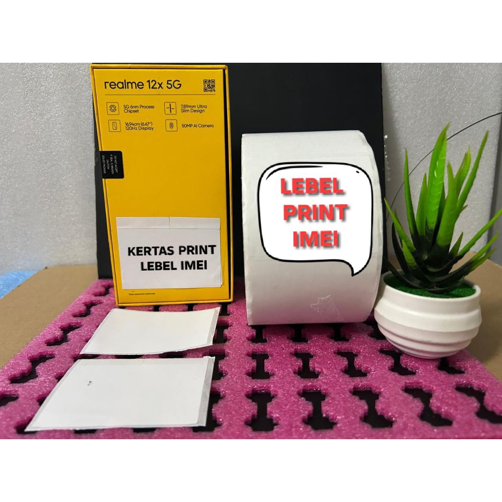 Kertas sticker Segel IMEI Oppo/Realme ISI 100 Pcs Original
