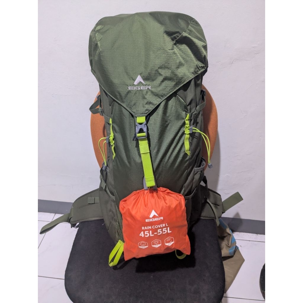Carrier Eiger Lucid 45L - Olive (FREE RAIN COVER)