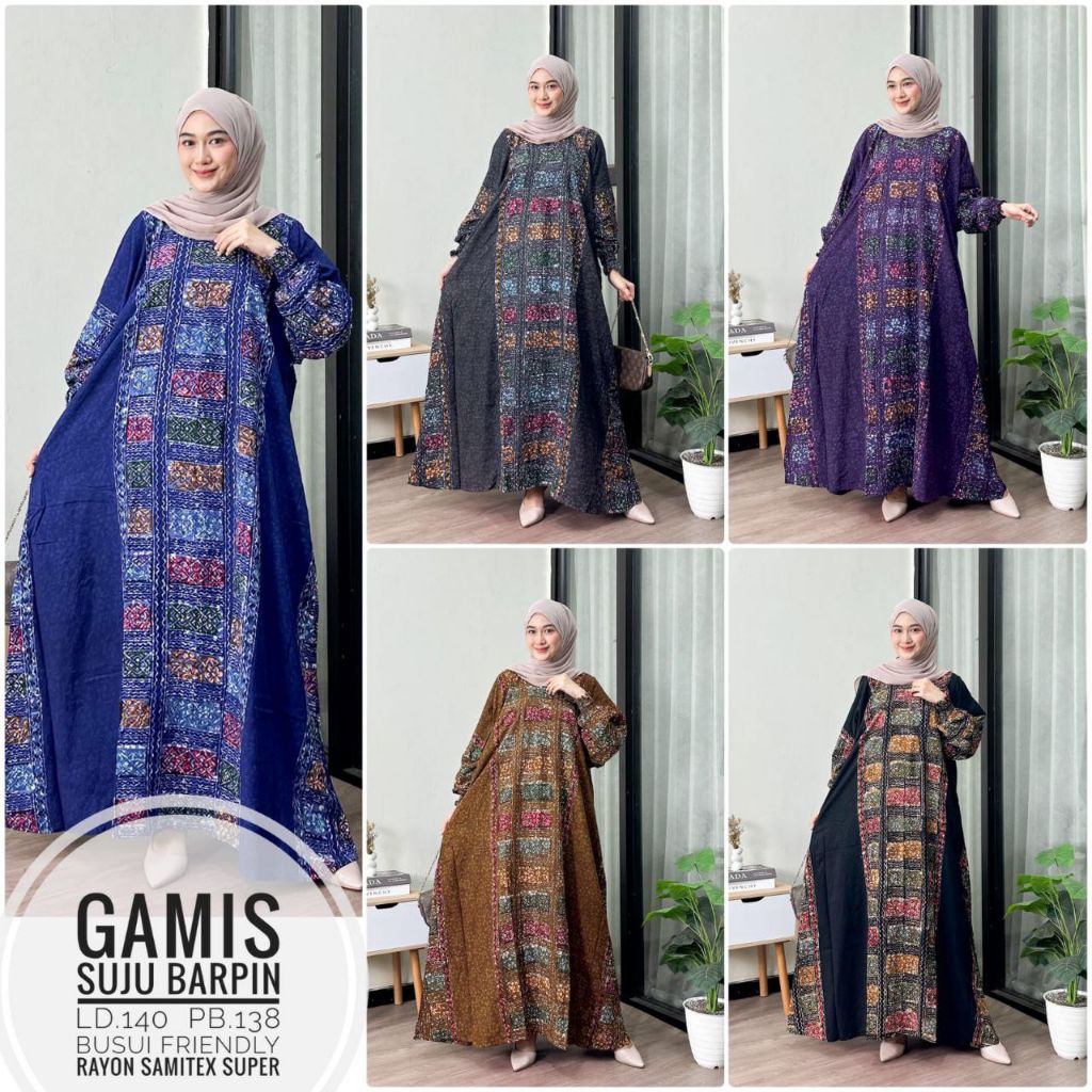GAMIS BATIK SUPER JUMBO LD 140