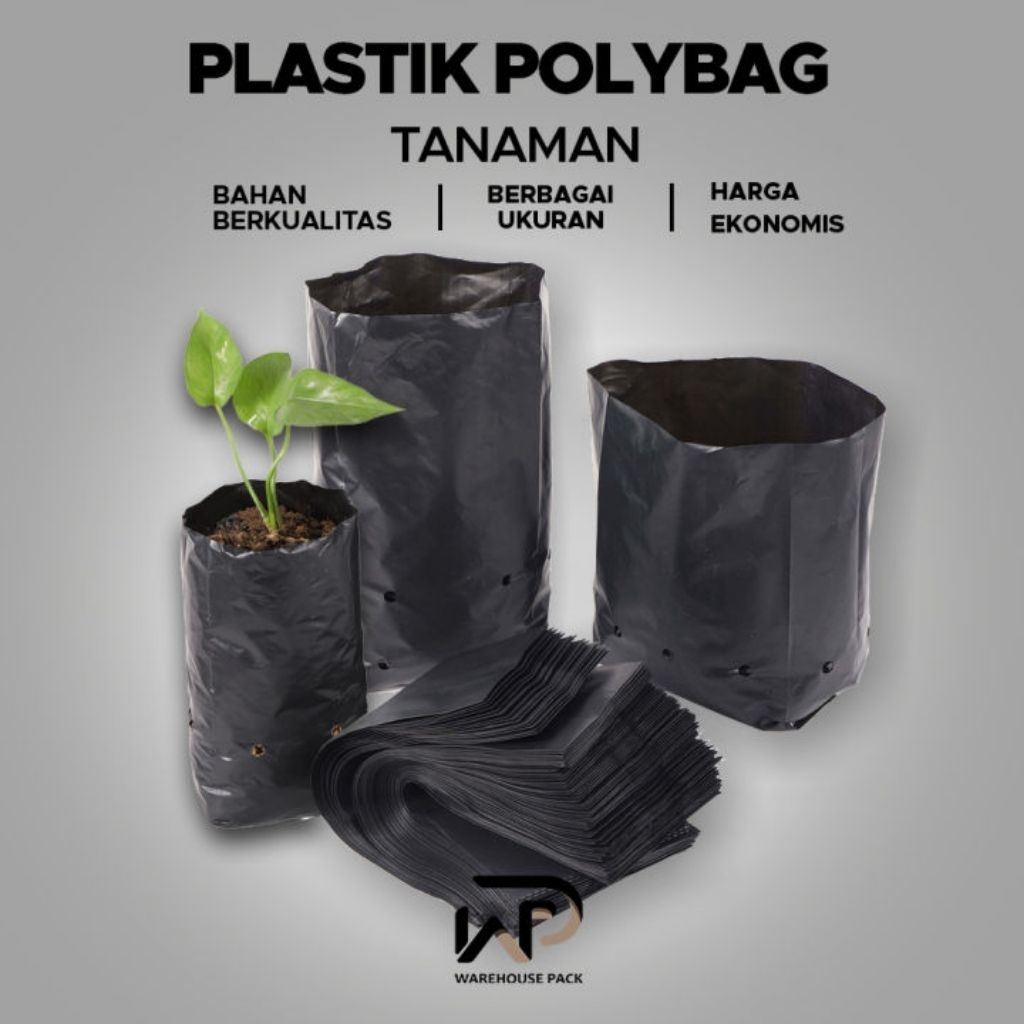 POLYBAG TANAMAN , DIAMETER 20 1kg , POLYBAG TANAMAN ,PERTANIAN