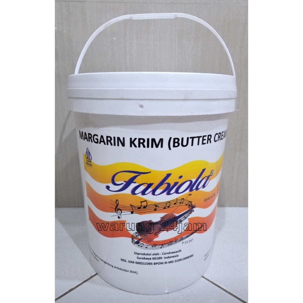 ButterCream Margarin Krim cream Siap Pakai kue cake ultah Whip Creme Whipping Cream Fabiola 12kg 12 