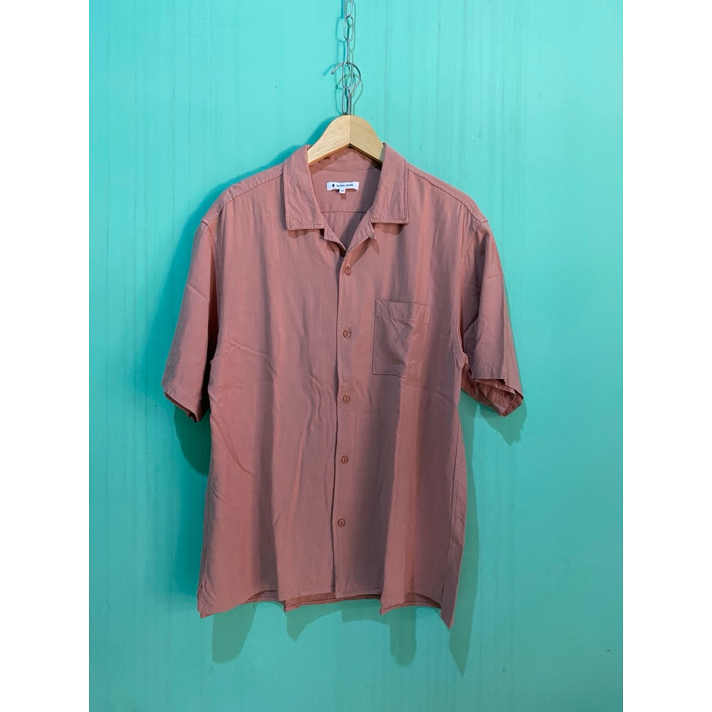 kemeja pria open collar