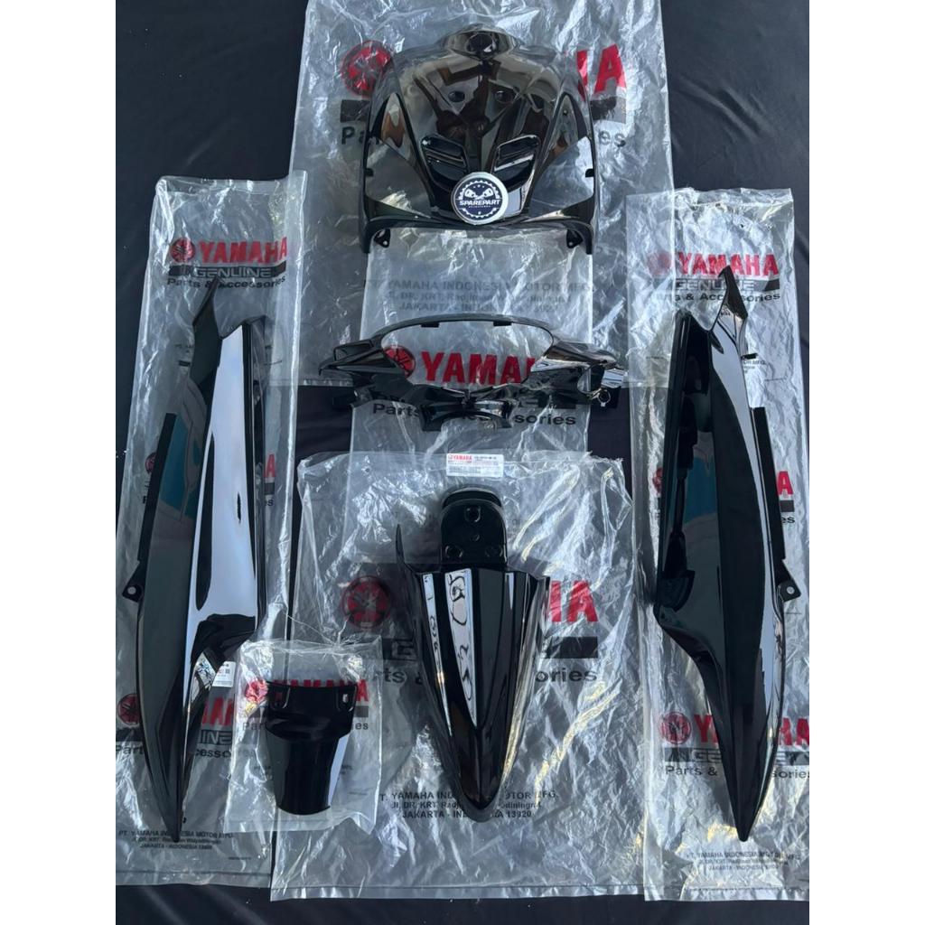 Bodi cover body kap set mio sporty hitam original yamaha 5tl