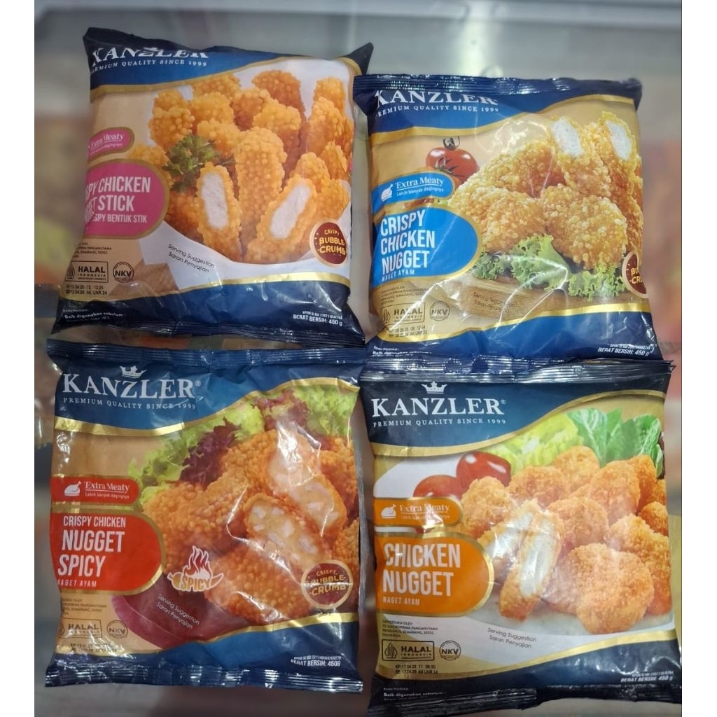 Kanzler Nugget Crispy , Kanzler Chicken Nugget , Nugget Spicy , Crispy Chicken Nugget Stik 450 gram