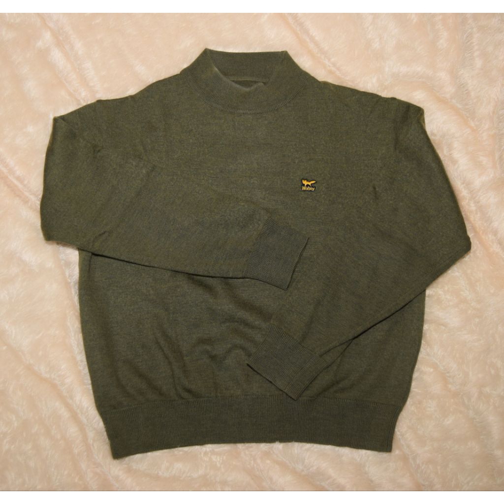 Wolsey Jaket / Crowneck Warna Hijau Kalem Ukuran M
