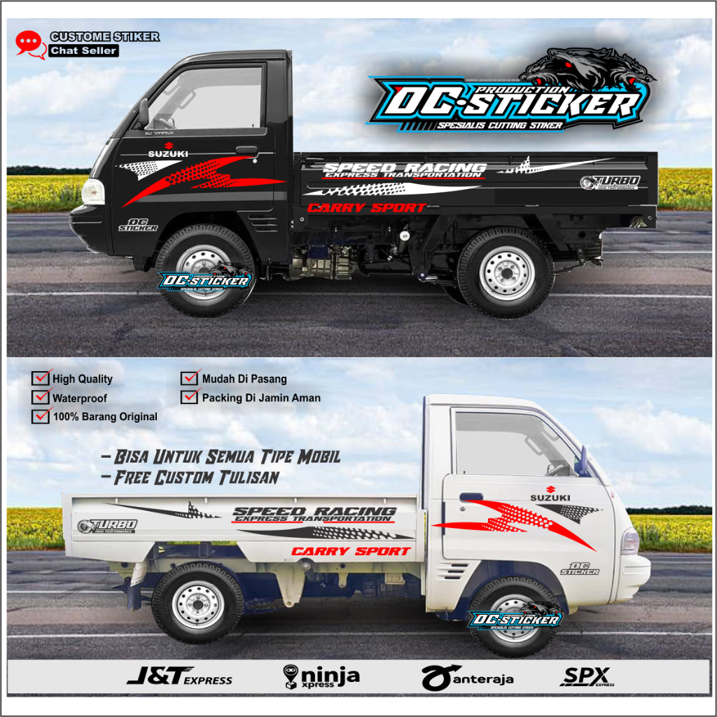 [COD] CUTING STIKER STICKER MOBIL PICK UP TSS 120 STIKER MOBIL PICK UP CARRY FUTURA SPEED RACING