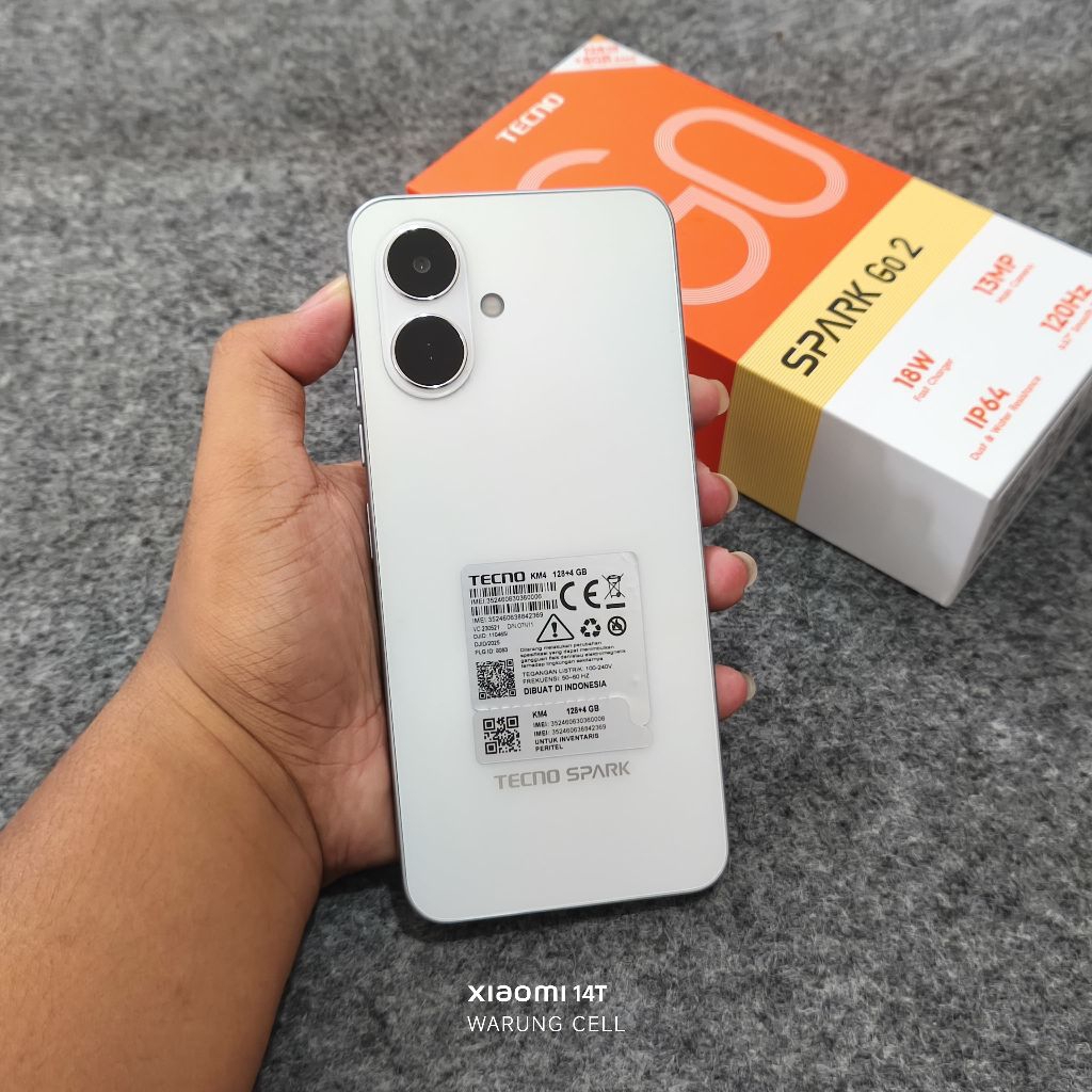 [SECOND] TECNO SPARK GO 2 4/128GB. FULLSET ORIGINAL