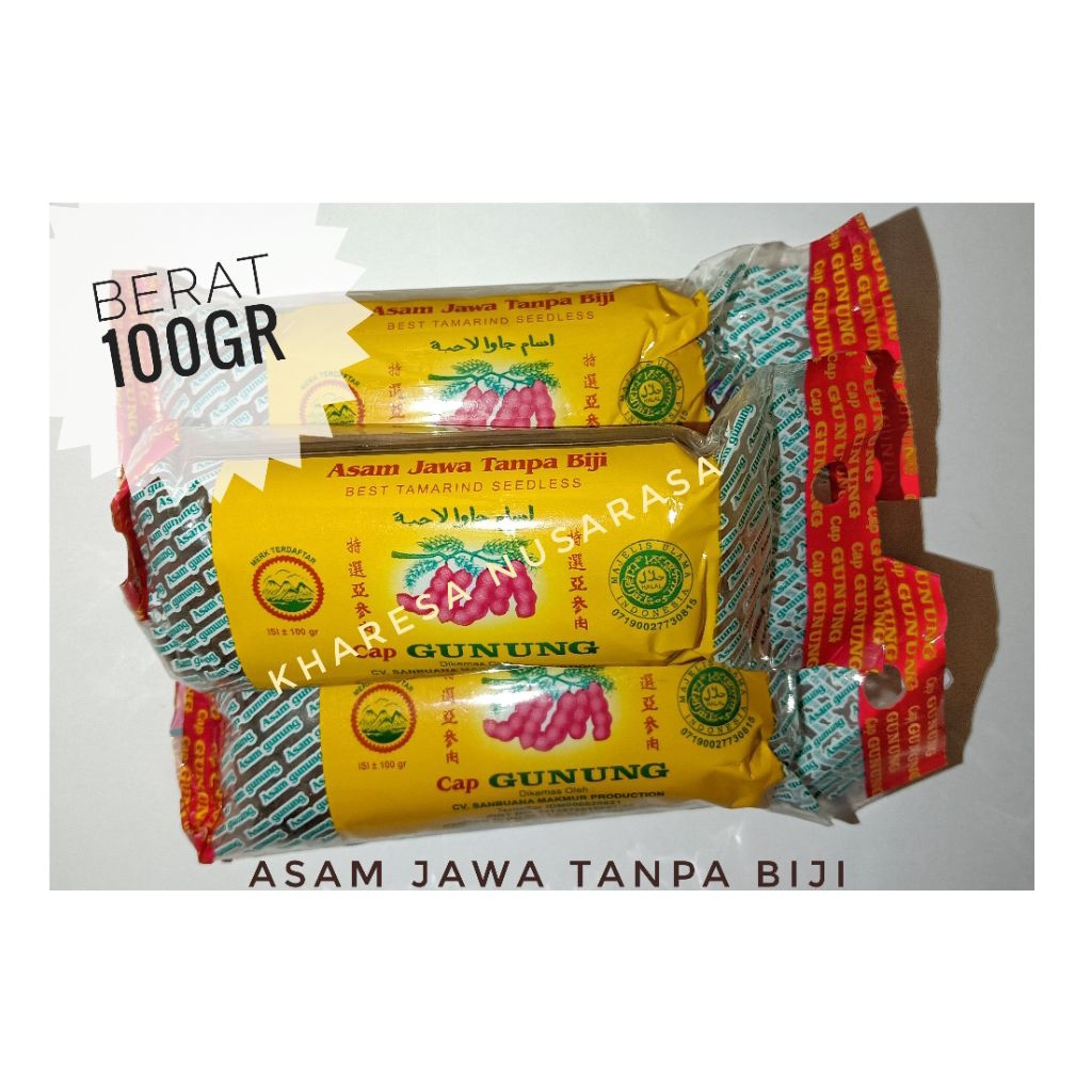 Asam Jawa Tanpa Biji Cap Gunung