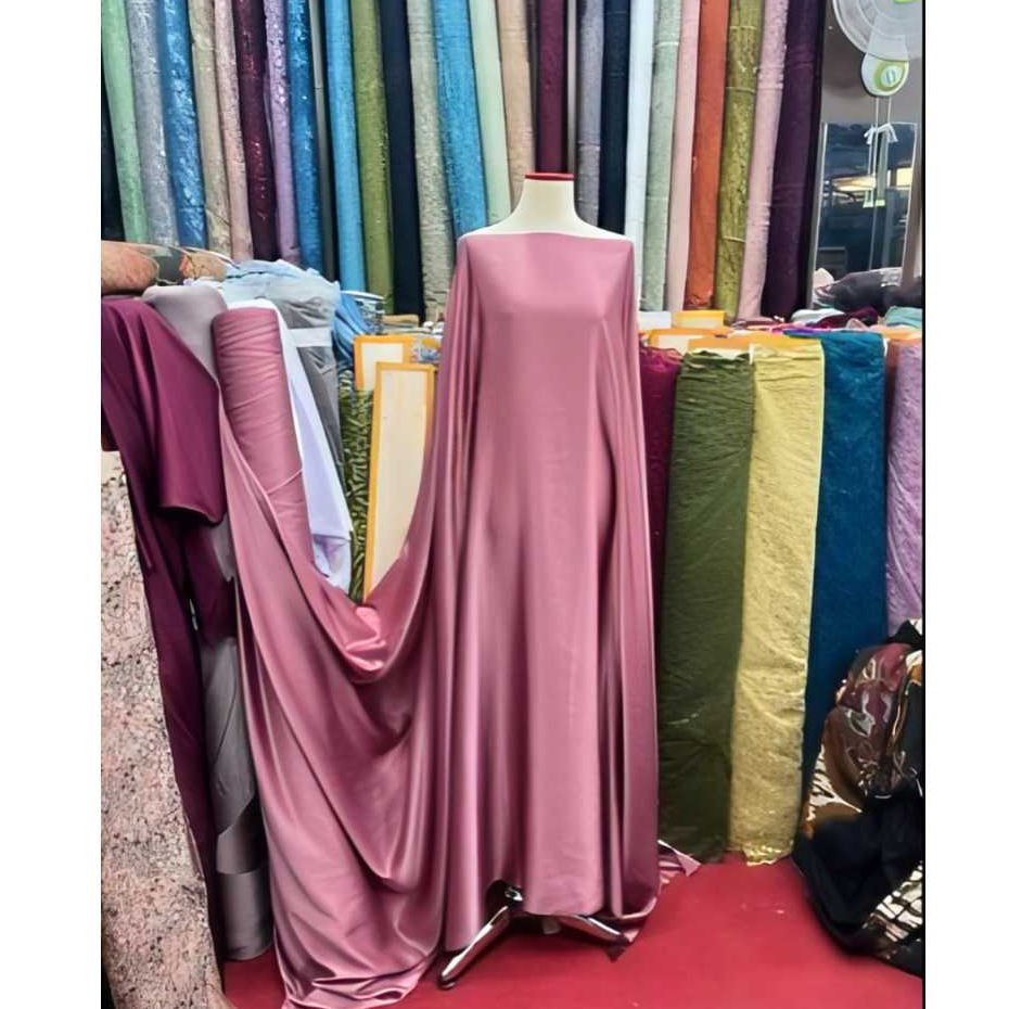 0,5 Meter Kain Armany Silk Stretch Quality Satin Armani