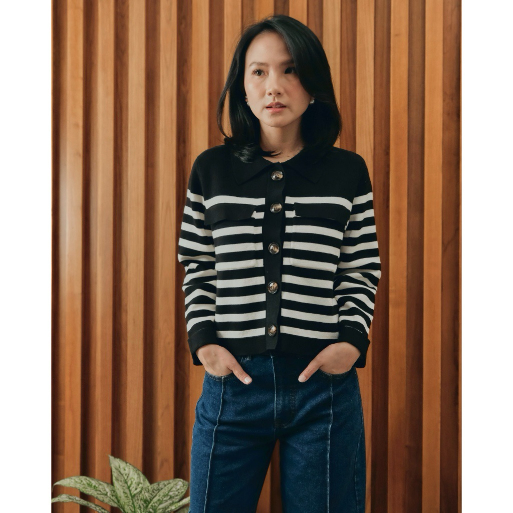 Posh The Label strip cardigan