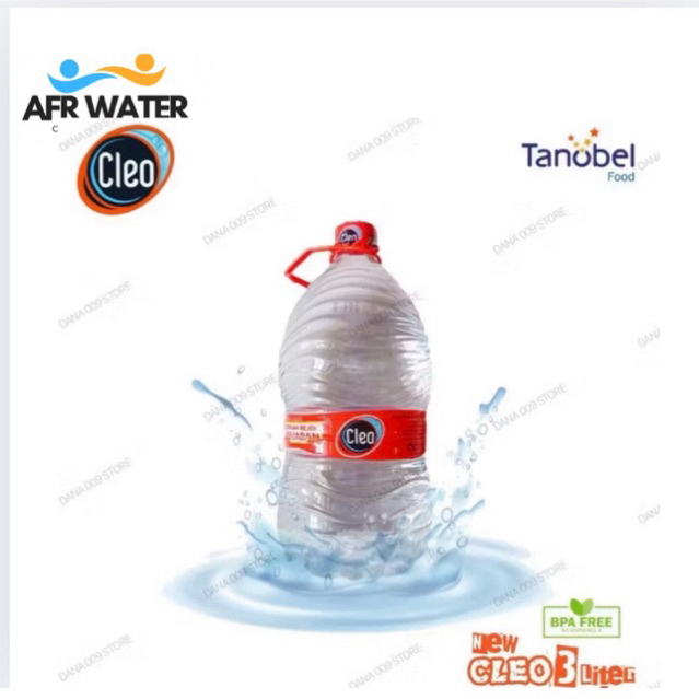 Air Minum CLEO  Kemasan Botol 3 Liter | 1 Dus Isi 4 Botol| 1 Dus ]