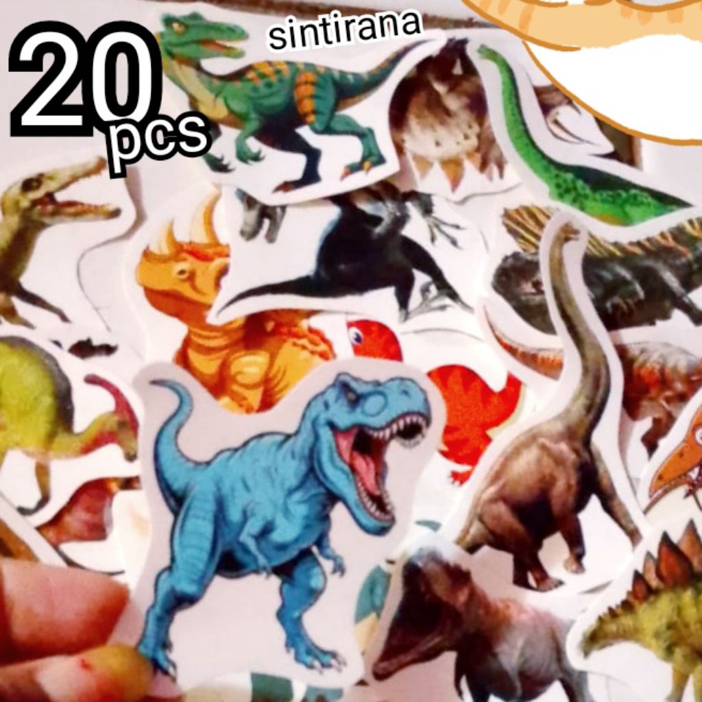 Stiker Dinosaurus 20 pc Dinosaurus Sticker set