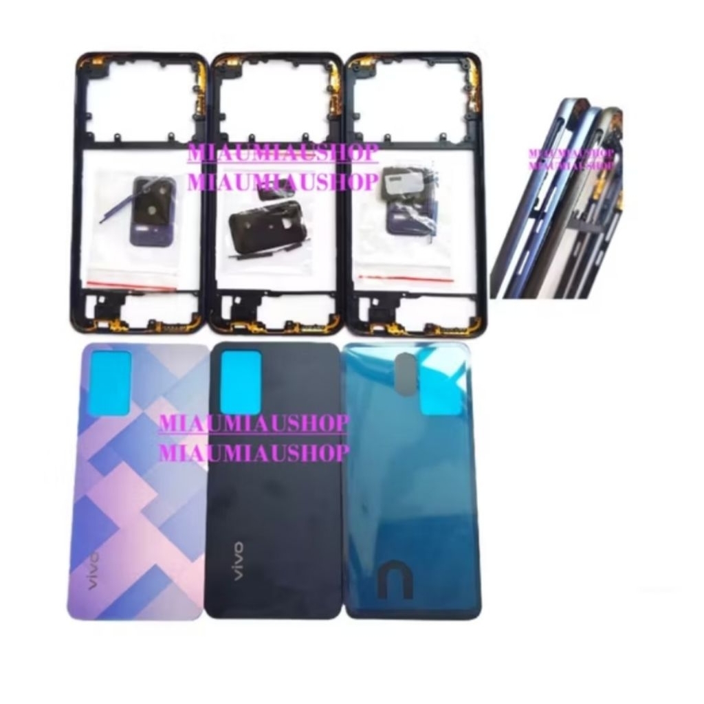 kesing casing housing vivo v21 4g / vivo v21e bezel + backdoor