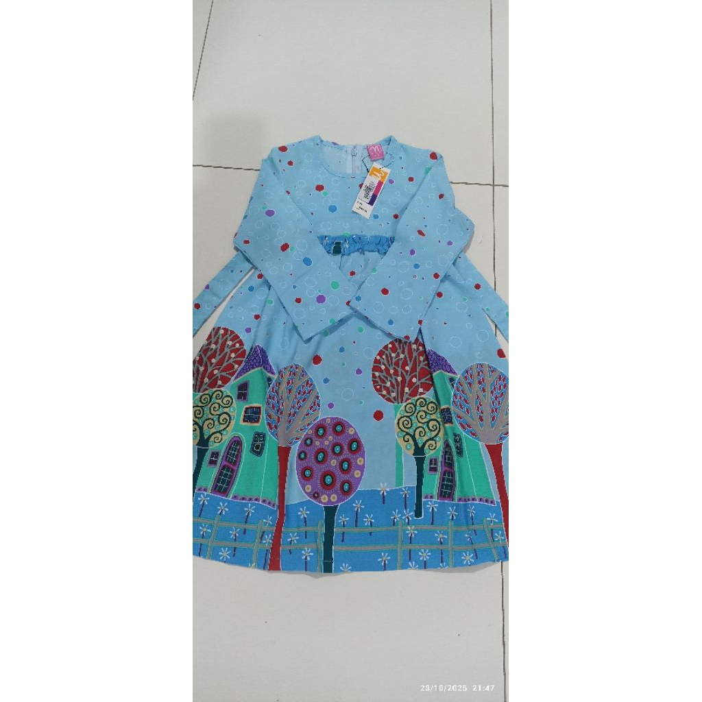 Set hijab gamis bayi 1-2 tahun NIBRAS