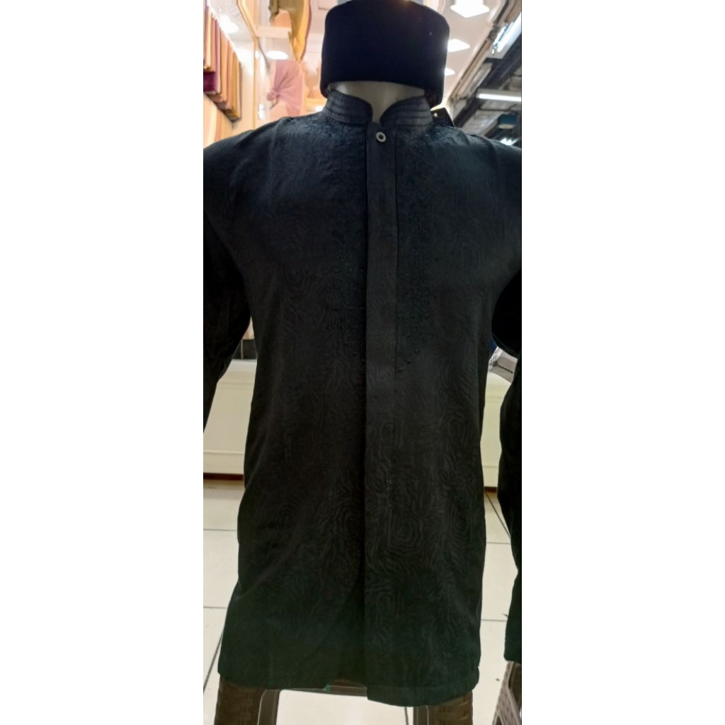 baju koko kencana bordir tgn pjg