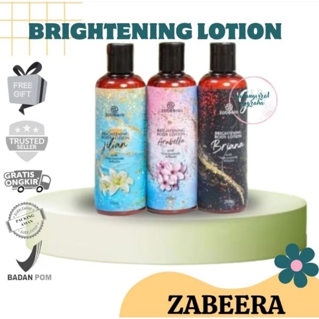 ~GVN~ ZABEERA BRIGHTENING BODY LOTION PENCERAH AMPUH ZABEERA BEAUTY