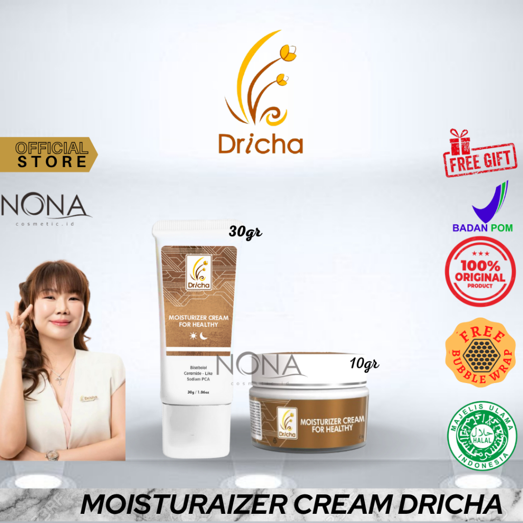 (READY) DRICHA MOISTURIZER CREAM 10gr & 30GR by dr. ika