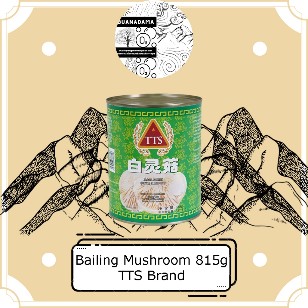 Bailing Mushroom 815g "TTS Brand" / Jamur Bailing / Jamur / Bailling / Mushroom