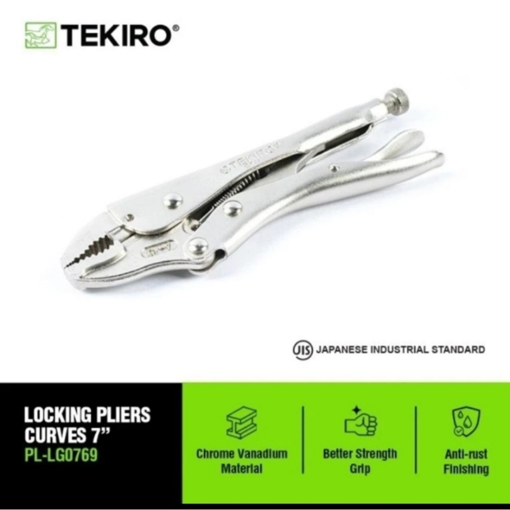 Tang buaya 7 inchi Tekiro - Tang stel vise grip