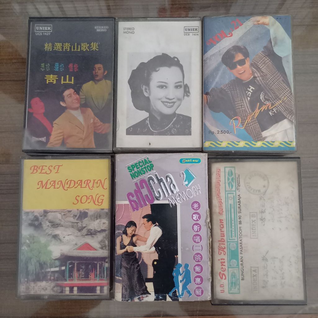 Kaset Pita Lagu Lawas / Cassette Tape Mandarin / Lagu Legendaris Mandarin / Lagu Era 40-50S / Koleks