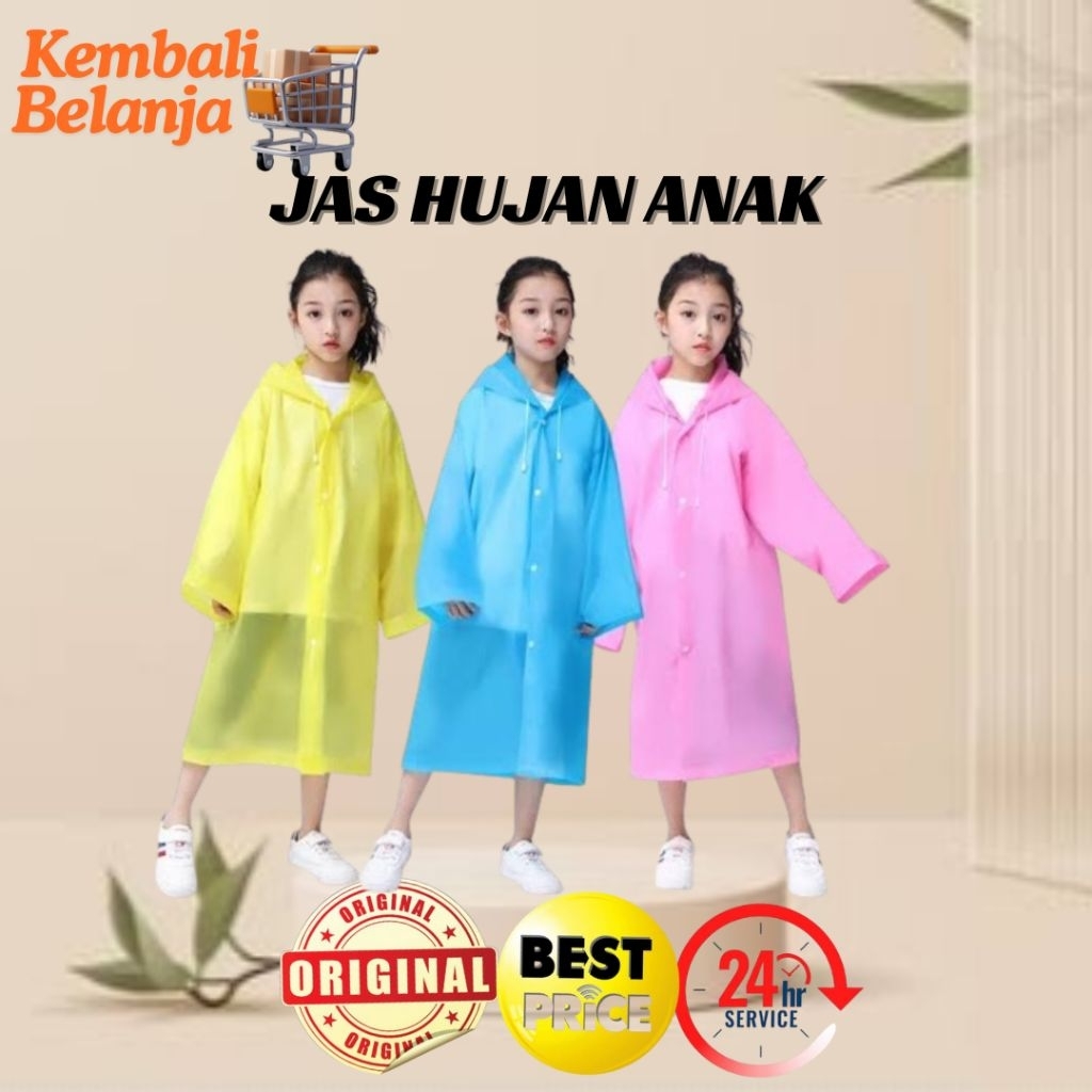 Jas Hujan Anak Korea/ Jas Hujan Korea Anak/ Raincoat Korea/ Jas Hujan Terusan/ Jas Hujan Anak
