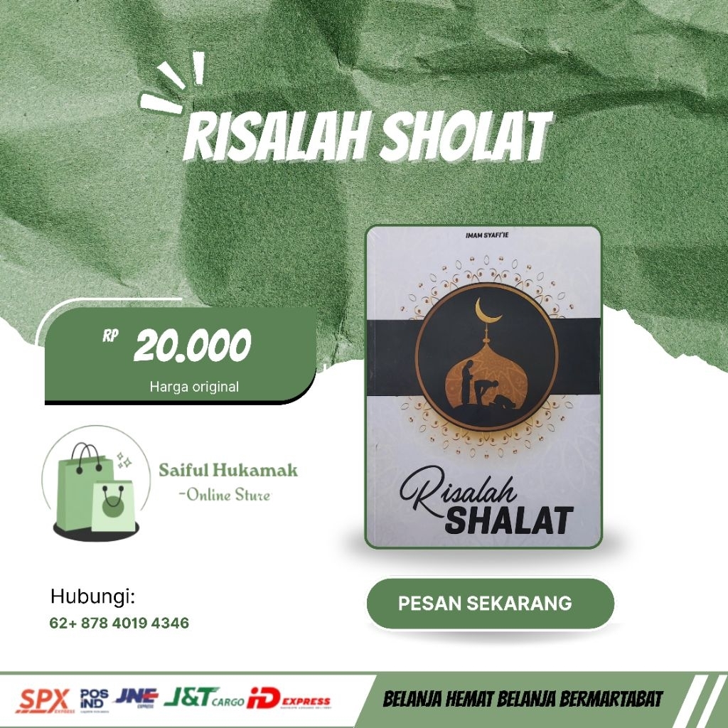 Tuntunan sholat wajib dan sunnah lengkap, Risalah Shalat (panduan tatacara shalat)